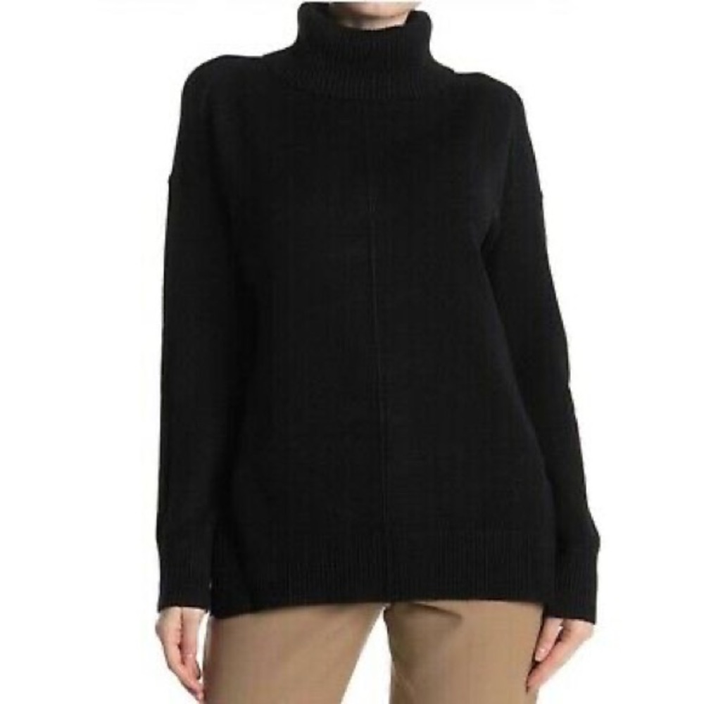 NEW Devotion by Cyrus Black Knitted Dolman Sleeve Turtleneck Sweater Size XL